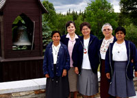 Sister Teresa, Sister Rosa, Sister Fidelina, Sister Fabiola, and Sister Guadalupe
