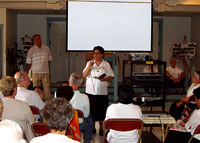 Sister Fidelina, during the Sisters' presentation on the Guadalupe Center.