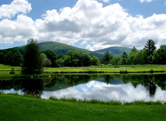 Vermont Mountains as seen from the Weston Priory