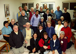 Sisters and brothers from Torren, Mexico City, Cuernavaca, Tuscon (Arizona), Boerne (Texas), and Weston, at the conclusion of our gathering at Monasterio Pan de Vida.