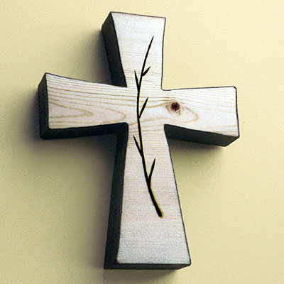 wooden wall crosses designed and handcrafted by the brothers of