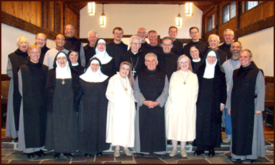 Nuns and monks gathering in November, 2003