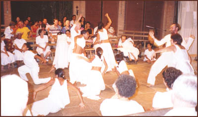 students dancing