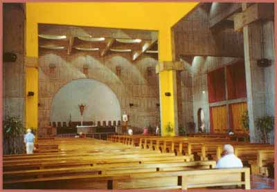 cavernous interior of the cathedral